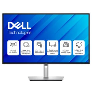 Dell P2725DE Pro Plus 27-Inch QHD IPS Monitor with USB-C Hub, HDMI, DisplayPort, VGA & USB Connectivity, Height Adjustable Stand, Eye Comfort Certified, Black