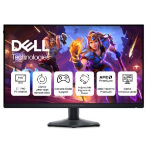 Alienware AW2724HF 27-Inch Gaming Monitor with 360Hz Refresh Rate, 0.5ms Response Time, Fast IPS Display, and AMD FreeSync Premium, Black