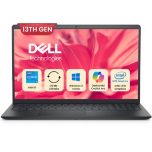 Dell Inspiron 3530 Thin & Light Laptop, 15.6" FHD IPS Touch Display, Intel Core i5-1334U, 8GB RAM, 512GB SSD, Intel UHD Graphics. English-French Keyboard, Win11, Carbon Black | i3530-5623BLK-PUS