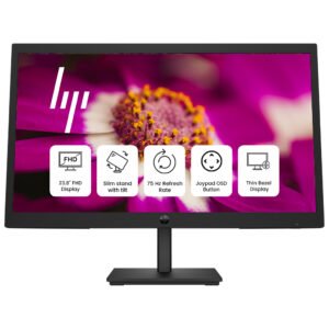 HP P24v G5 Monitor – 23.8-Inch FHD VA Display, 75Hz Refresh Rate, 5ms Response Time, Low Blue Light, Anti-Glare, Black