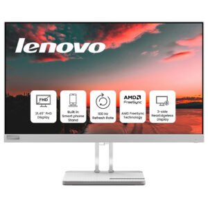 Lenovo L22e-40 21.5-Inch Full HD VA Monitor – 75Hz Refresh Rate, 4ms Response, HDMI & VGA Connectivity, Cloud Grey Design