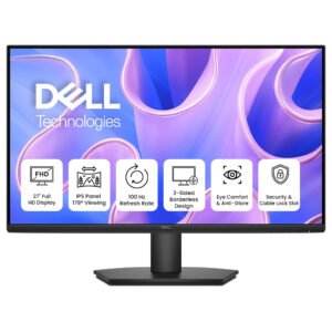 Dell E2725HM 27-Inch Full HD IPS Monitor – HDMI, DisplayPort & VGA Connectivity, Tilt Adjustable Stand, Eye Comfort Certified, Black