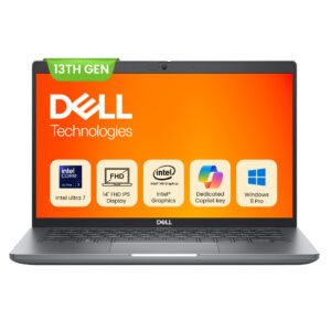 Dell Latitude 5450 Laptop, 14" FHD IPS 60Hz Display, Intel Core Ultra 7 165U Processor, 32GB RAM, 512GB SSD, Intel Graphics, Windows 11 Pro, Silver | LAT-5450