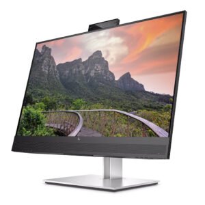 HP E27m G4 QHD USB-C Conferencing Monitor with 27" QHD (2560 x 1440) Anti-Glare IPS Display, Built-in 5MP Camera, Echo-Cancelling Microphone, 2 Speakers, Adjustable Height/Tilt/Swivel/Pivot