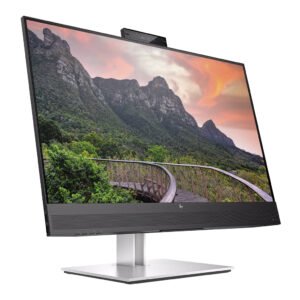 HP E27m G4 QHD USB-C Conferencing Monitor with 27" QHD (2560 x 1440) Anti-Glare IPS Display, Built-in 5MP Camera, Echo-Cancelling Microphone, 2 Speakers, Adjustable Height/Tilt/Swivel/Pivot