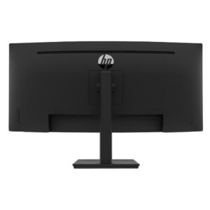 HP P34hc G4 WQHD USB-C Curved Monitor with 34" WQHD (3440 x 1440) VA Display, 100Hz Refresh Rate, 5ms Response Time, 85% NTSC Color Gamut, Height Adjustable Stand, DisplayPort, HDMI & USB Type-C Connectivity, Black