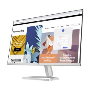 HP S5 524SF Series 5 Monitor with 23.8" FHD Display, Sleek Black Design, Crisp Visuals for Home and Office Use