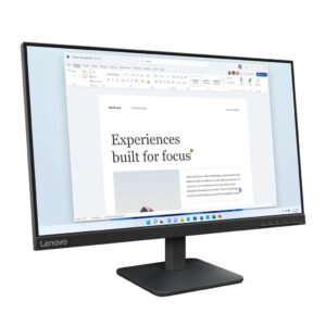 Lenovo L24e-40 Monitor with 23.8" FHD VA Display, 100Hz Refresh Rate, 4ms Response Time, HDMI & VGA Connectivity, Cloud Grey