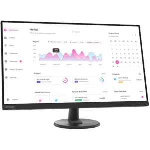 Lenovo D32‑40 Monitor with 31.5″ FHD (1920 × 1080) VA Display, 75Hz Refresh Rate (HDMI only), up to 4 ms Response Time, Tilt Adjustable Stand (-5° to +22°), 99% sRGB Color Gamut, Anti-Glare Finish, Raven Black
