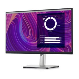 Dell P2423D 24 Inch IPS QHD WLED LCD Monitor With DisplayPort,HDMI,USB 3.2 Gen 1 - Black-Silver