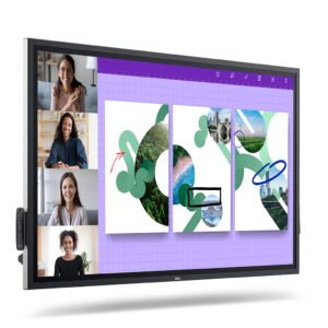 Dell P6524QT Pro Plus Monitor with 65" 4K Interactive Touch Display, Height Adjustable Stand, Eye Comfort Certified, Black