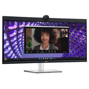 Dell P3424WEB Pro Plus Monitor with 34" WQHD IPS Display, Built-in Webcam for Video Conferencing, Height Adjustable Stand, Eye Comfort Certified, Black
