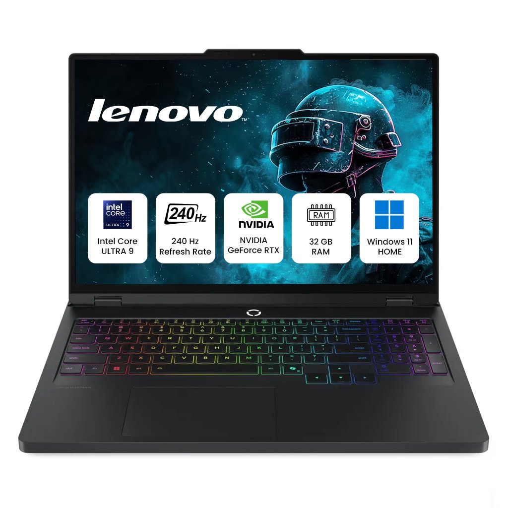 Lenovo Legion 5 16IAX10 Gaming Laptop with 16" WQXGA 240Hz IPS Display, Intel Core Ultra 9-275HX Processor, 32GB RAM, 1TB SSD, NVIDIA GeForce RTX 5060 8GB, Windows 11, Storm Grey