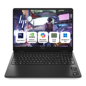 HP Omen 16-AM0361TX Gaming Laptop – 16″ FHD Display, Intel Core Ultra 7-255H, 16GB RAM, 1TB SSD, NVIDIA RTX 5060 8GB, Windows 11 Pro, Microsoft Office Professional Lifetime, Shadow Black