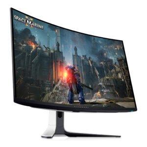 Alienware AW3225QF Gaming Monitor with 32" 4K QD-OLED Curved Display, 240Hz Refresh Rate, 0.03ms Response Time, Dolby Vision, NVIDIA G-SYNC Compatible & VESA AdaptiveSync Certified, Immersive Gaming Experience, Black