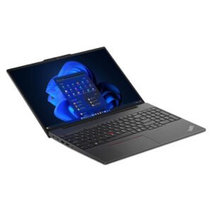 Lenovo ThinkPad E16 Gen 2 UltraSlim Laptop with 16" WUXGA Display, Intel Core Ultra 7-155H Processor, 16GB RAM, 512GB SSD, Windows 11 Pro, Microsoft Office Professional Lifetime Activated, Fingerprint Sensor,