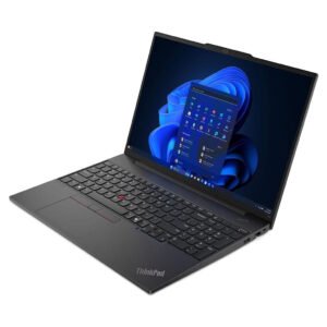 Lenovo ThinkPad E16 Gen 2 UltraSlim Laptop with 16" WUXGA Display, Intel Core Ultra 5-125H Processor, 8GB RAM, 512GB SSD, Windows 11 Pro, Microsoft Office Professional Lifetime Activated, Fingerprint Sensor
