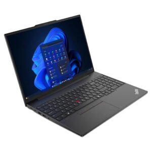 Lenovo ThinkPad E16 Gen 2 UltraSlim Laptop with 16" WUXGA Display, Intel Core Ultra 5-125H Processor, 8GB RAM, 512GB SSD, Windows 11 Pro, Microsoft Office Professional Lifetime Activated, Fingerprint Sensor