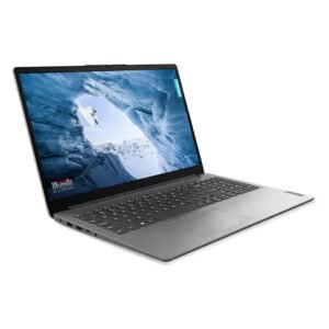 Lenovo IdeaPad 1 15IJL7 Laptop with 15.6" FHD Display, Intel Celeron N4500 Processor, 8GB DDR4 RAM, 256GB NVMe SSD, Intel UHD Graphics, Windows 11, Silver
