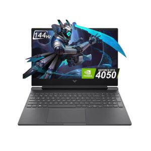 HP Victus 15 Gaming Laptop, Intel Core i5-13420H, 16GB RAM, 512GB SSD, NVIDIA GeForce RTX 4050 6GB, 15.6" FHD IPS 144Hz Display, Windows 11, Mica Silver