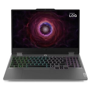 Lenovo LOQ 15ARP9 Gaming Laptop, 15.6" FHD IPS 144Hz Display, AMD Ryzen 5 7235HS, 12GB RAM, 512GB SSD, GeForce RTX 4050 6GB GPU, Eng (US) White Backit K/B, Win 11, Luna Grey | 83JC00GKUS