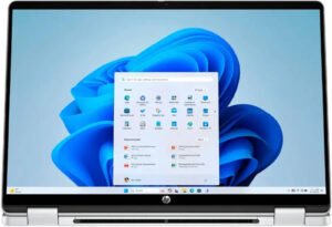 HP OmniBook 5 Flip Laptop, 14" 2K IPS Touch Display, Intel Core 7 Series 1 Processor, 16GB RAM, 512GB SSD, Intel Graphics, English keyboard, Windows 11 Home, Glacier Silver | B86Q7UA#ABA