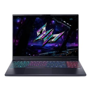 Acer Predator Helios Neo 16S AI Gaming Laptop, 16" WQXGA OLED 240Hz Display, Inlet Core Ultra 9 275HX, 16GB RAM, 1TB SSD, RTX 5060 8GB GPU, English K/B, Win11, Black