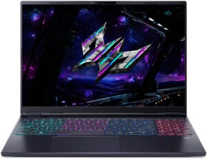 Acer Predator Helios Neo 16S AI Gaming Laptop, 16" WQXGA OLED 240Hz Display, Inlet Core Ultra 9 275HX, 16GB RAM, 1TB SSD, RTX 5060 8GB GPU, English K/B, Win11, Black | NH.QZSAA.001 / NH.U0MAA.001