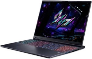 Acer Predator Helios Neo 16S AI Gaming Laptop, 16" WQXGA OLED 240Hz Display, Inlet Core Ultra 9 275HX, 16GB RAM, 1TB SSD, RTX 5060 8GB GPU, English K/B, Win11, Black | NH.QZSAA.001 / NH.U0MAA.001