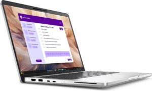 Dell Pro 14 Plus PB14250 Laptop, 14" FHD+ IPS Display, Intel Core Ultra 7 266V, 16GB RAM, 512 GB SSD, Intel Arc 140V GPU, English- Keyboard, win 11 Pro, Silver