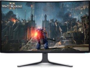 Dell Alienware 34 Curved Gaming Monitor, 34 WQHD QD-OLED Display, 165Hz Refresh Rate, 0.1ms (GtG) Response Time, AMD FreeSync Premium Pro Technology, 1.07b Display Colors, Black  AW3423DWF