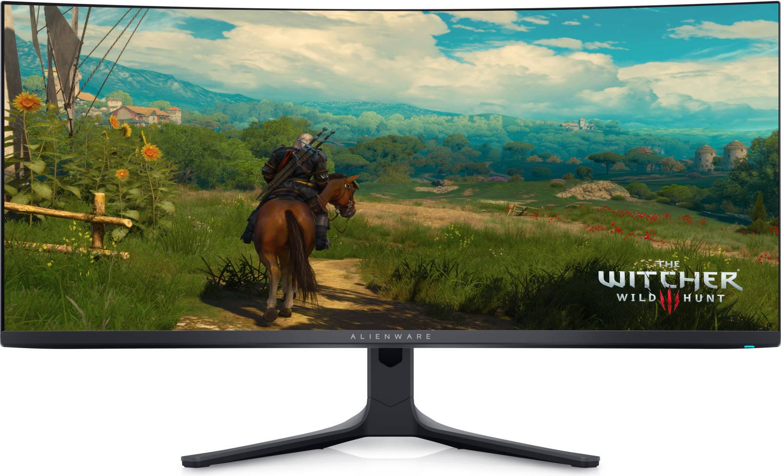 DELL Alienware 32 4K QD-OLED Curved Gaming Monitor, 4K UHD 3840x2160 @ 240Hz, 0.03ms G-to-G, AdaptiveSync & NVIDIA G-Sync, 1Bn Colors, DCI-P3 99% Dolby Vision, DP 1.4  HDMI 2.1, USB-C  AW3225QF