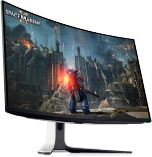 Dell Alienware 34 Curved Gaming Monitor, 34 WQHD QD-OLED Display, 165Hz Refresh Rate, 0.1ms (GtG) Response Time, AMD FreeSync Premium Pro Technology, 1.07b Display Colors, Black  AW3423DWF