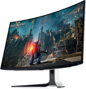 Dell Alienware 34 Curved Gaming Monitor, 34 WQHD QD-OLED Display, 165Hz Refresh Rate, 0.1ms (GtG) Response Time, AMD FreeSync Premium Pro Technology, 1.07b Display Colors, Black  AW3423DWF