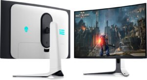 Dell Alienware 34 Curved Gaming Monitor, 34 WQHD QD-OLED Display, 165Hz Refresh Rate, 0.1ms (GtG) Response Time, AMD FreeSync Premium Pro Technology, 1.07b Display Colors, Black  AW3423DWF