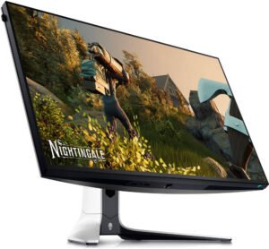 Dell Alienware AW2723DF 27" Gaming Monitor, QHD 240Hz TFT Active Matrix Display, 1ms Response, NVIDIA G-Sync, Height/Tilt/Swivel/Pivot Adjustability, 2x HDMI2 / DP 1.4 / USB3.2, Lunar Light | AW2723DF