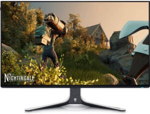 Dell Alienware AW2723DF 27" Gaming Monitor, QHD 240Hz TFT Active Matrix Display, 1ms Response, NVIDIA G-Sync, Height/Tilt/Swivel/Pivot Adjustability, 2x HDMI2 / DP 1.4 / USB3.2, Lunar Light | AW2723DF