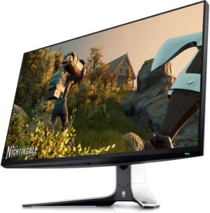 Dell Alienware AW2723DF 27" Gaming Monitor, QHD 240Hz TFT Active Matrix Display, 1ms Response, NVIDIA G-Sync, Height/Tilt/Swivel/Pivot Adjustability, 2x HDMI2 / DP 1.4 / USB3.2, Lunar Light | AW2723DF
